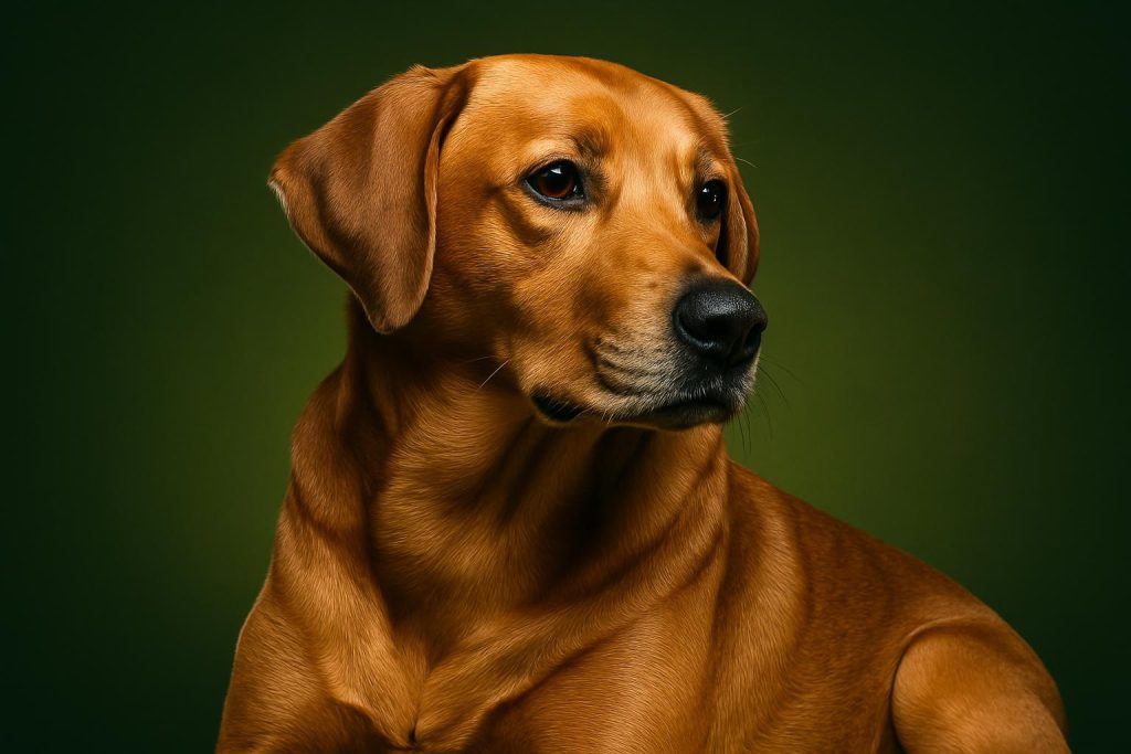 a calm friendly dog
